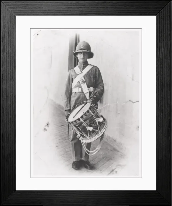 Framed Print : Drummer Boy Claude George Headley Framed Print : Drummer Boy Claude George Headley