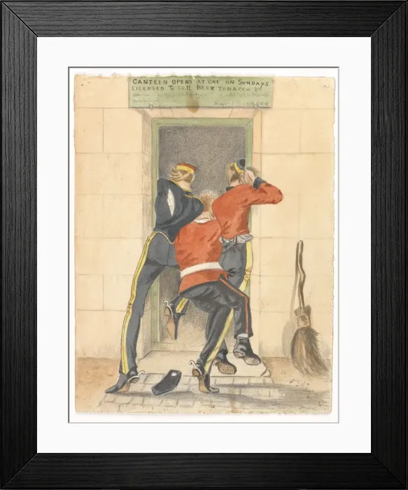 Framed Print : A hussar, an infantryman and a dragoon Framed Print : A hussar, an infantryman and a dragoon