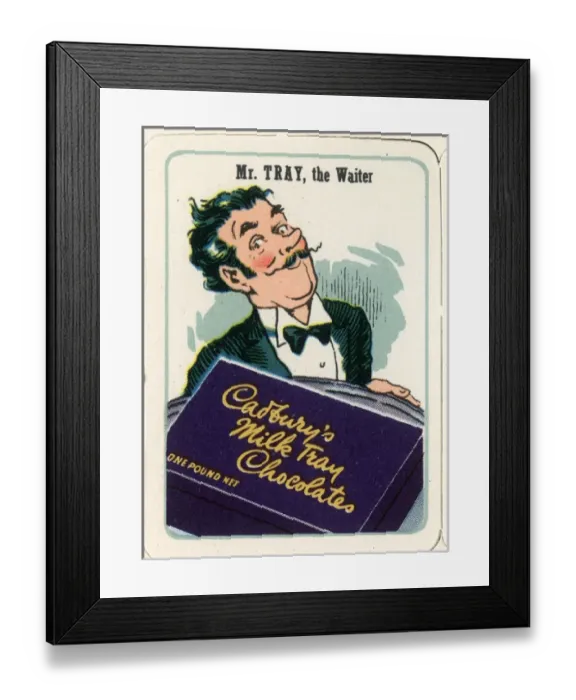 Framed Print : Cadburys Happy Families - Mr Tray Framed Print : Cadburys Happy Families - Mr Tray