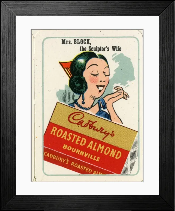 Framed Print : Cadburys Happy Families - Mrs Block Framed Print : Cadburys Happy Families - Mrs Block