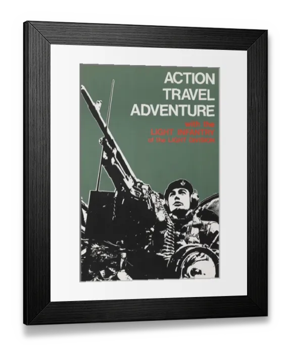 Framed Print : Action Travel Adventure with the Light Infantry of the Light Framed Print : Action Travel Adventure with the Light Infantry of the Light