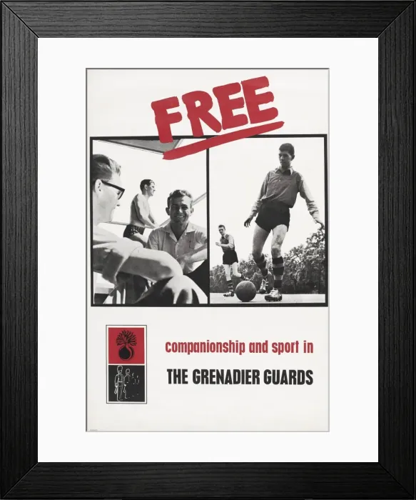 Framed Print : Free companionship and sport in The Grenadier Guards Framed Print : Free companionship and sport in The Grenadier Guards