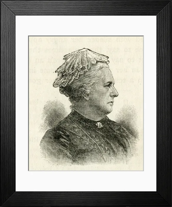 Framed Print : Charlotte Mary Yonge, English novelist Framed Print : Charlotte Mary Yonge, English novelist