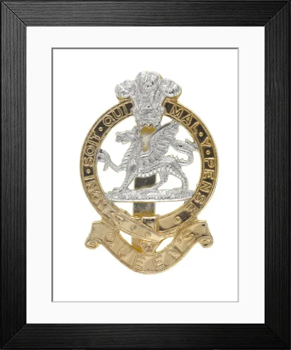 Framed Print : Military Badge