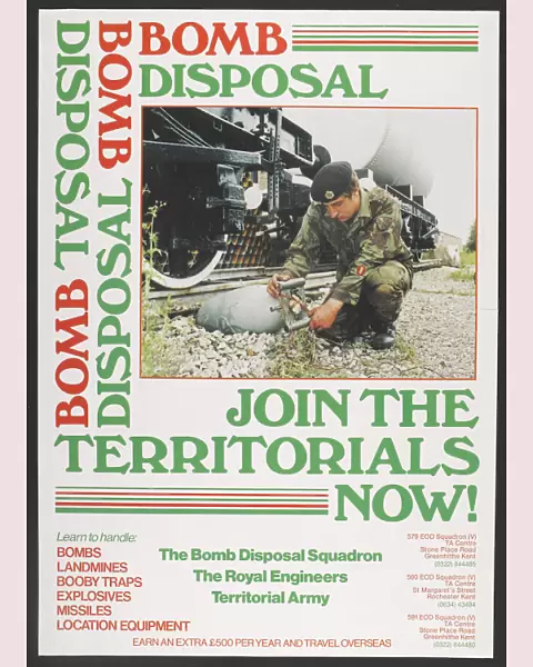 Bomb Disposal - Join the Territorials now