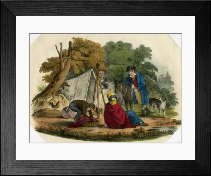 Framed Print : People camping Framed Print : People camping