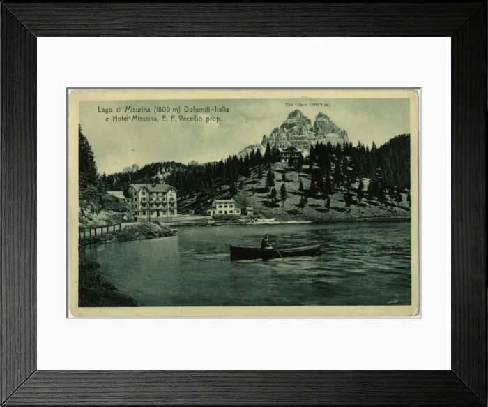 Framed Print : Misurina Lake and the Hotel Misurina - Dolomites, Italy Framed Print : Misurina Lake and the Hotel Misurina - Dolomites, Italy