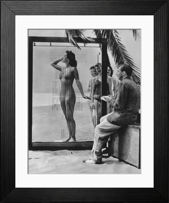 Framed Print : Sizing up at the Miss California Beauty Contest Framed Print : Sizing up at the Miss California Beauty Contest