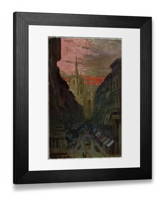 Framed Print : Corso Vittorio Emanuele II, Milan, Italy Framed Print : Corso Vittorio Emanuele II, Milan, Italy