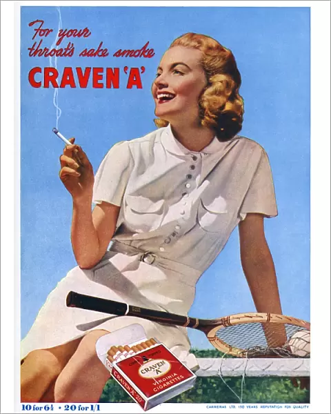 Craven A advertisement - tennis