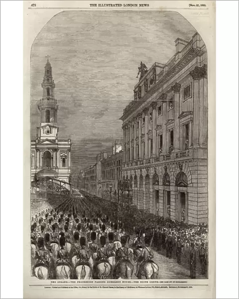 Wellingtons funeral procession passing Somerset House