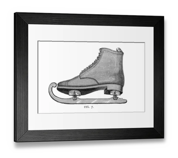 Framed Print : Ice skates Framed Print : Ice skates