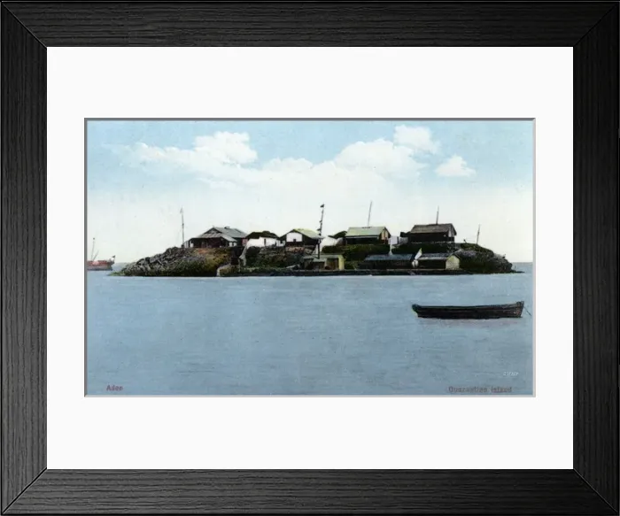 Framed Print : Yemen - Aden - Quarantine Island Framed Print : Yemen - Aden - Quarantine Island