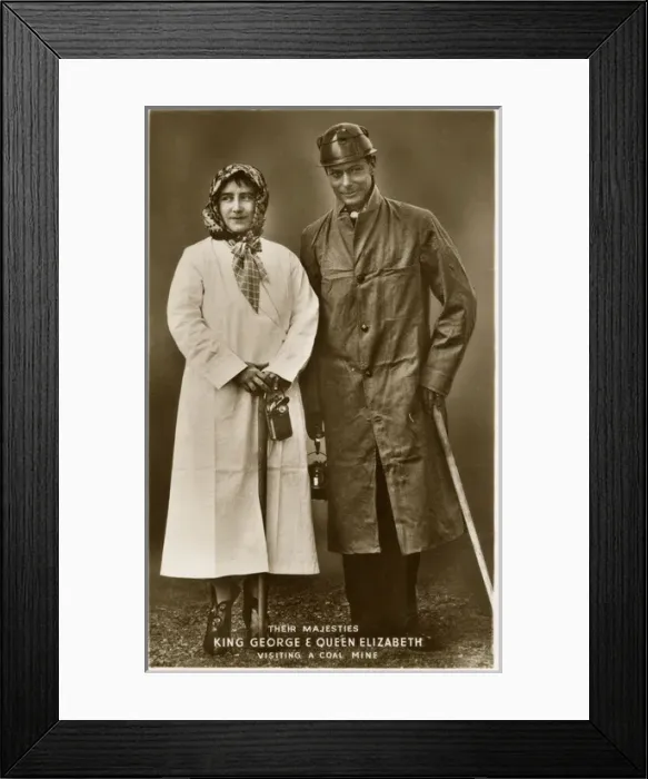 Framed Print : The Duke and Duchess of York - Durham Colliery visit Framed Print : The Duke and Duchess of York - Durham Colliery visit