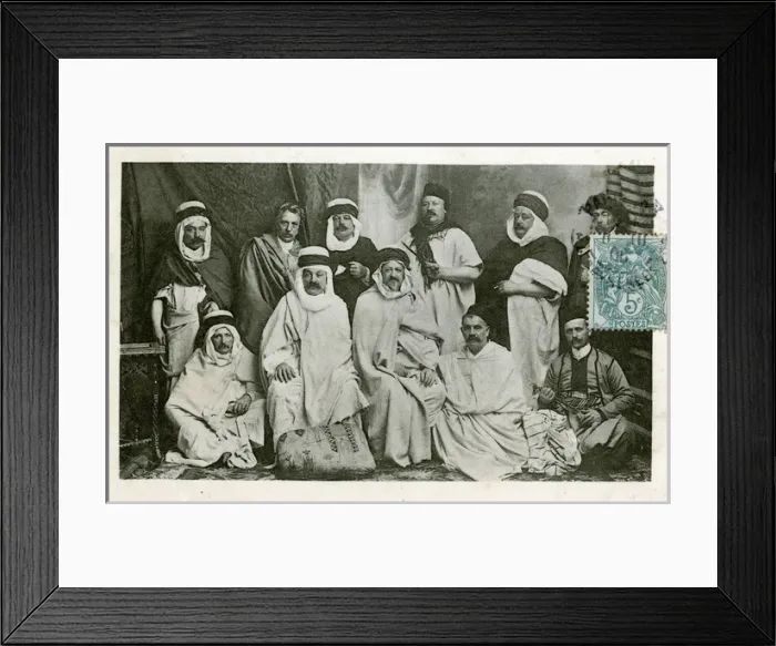 Framed Print : A group of Notable Local Leaders, Syria Framed Print : A group of Notable Local Leaders, Syria