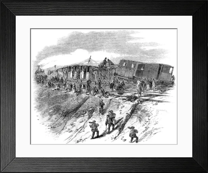 Framed Print : Accident on the North-Western railway, Near Watford Framed Print : Accident on the North-Western railway, Near Watford