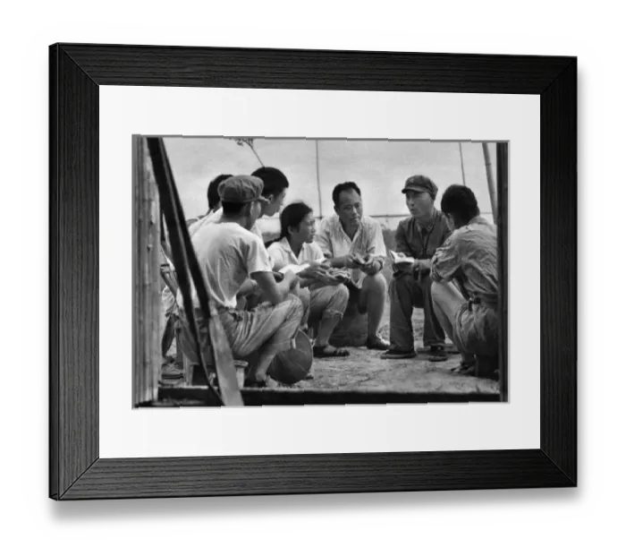 Framed Print : Communist China - informal group discussion Framed Print : Communist China - informal group discussion