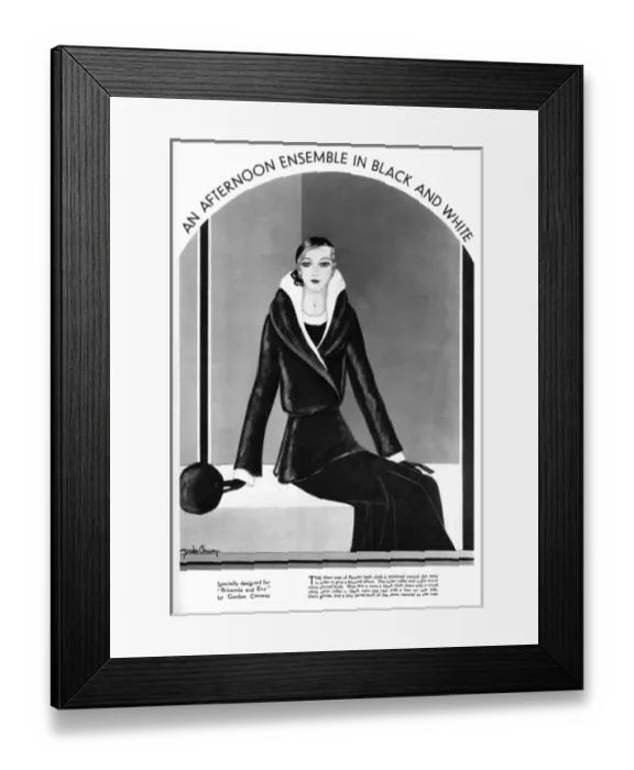 Framed Print : An afternoon ensemble by Gordon Conway Framed Print : An afternoon ensemble by Gordon Conway