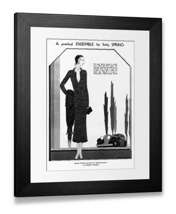 Framed Print : Early Spring fashions by Gordon Conway Framed Print : Early Spring fashions by Gordon Conway
