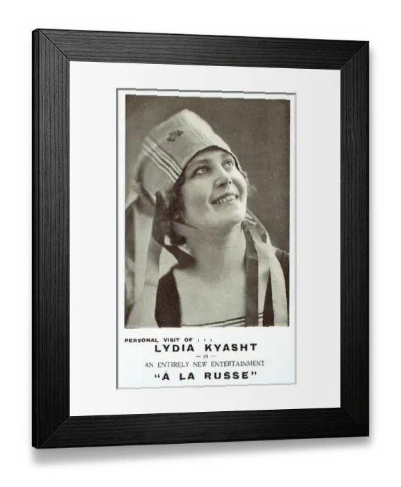 Framed Print : A La Russe, Lydia Kyasht Framed Print : A La Russe, Lydia Kyasht
