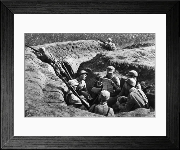 Framed Print : Communist China - soldiers in wartime Framed Print : Communist China - soldiers in wartime