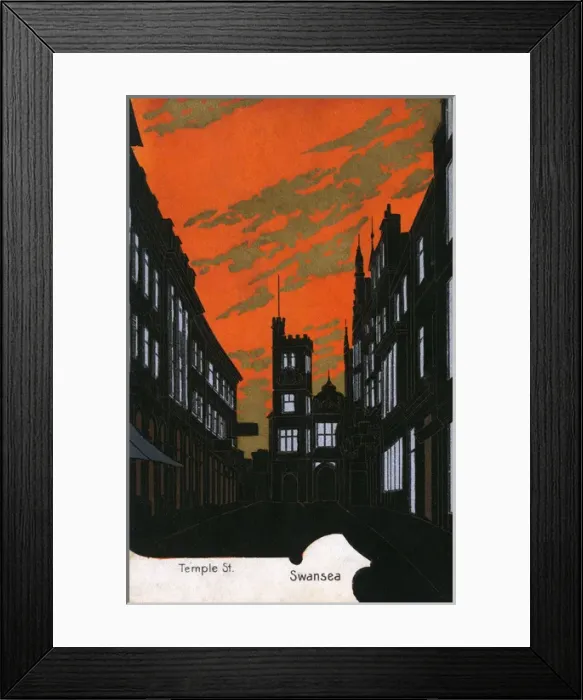 Framed Print : Temple Street, Swansea, Wales Framed Print : Temple Street, Swansea, Wales