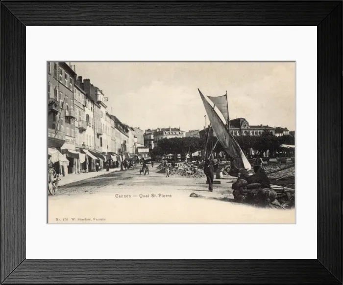 Framed Print : Cannes, France - Quai St. Pierre Framed Print : Cannes, France - Quai St. Pierre