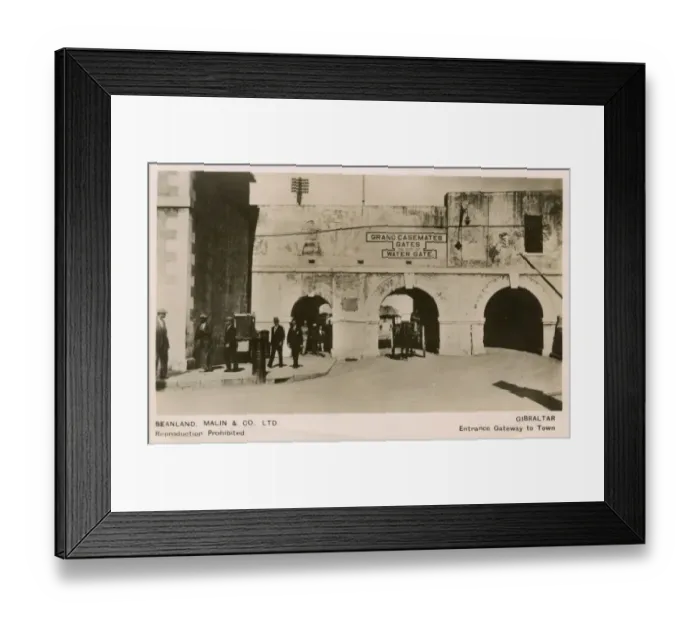 Framed Print : Grand Casemates Gate on site of the Water Gate, Gibraltar Framed Print : Grand Casemates Gate on site of the Water Gate, Gibraltar