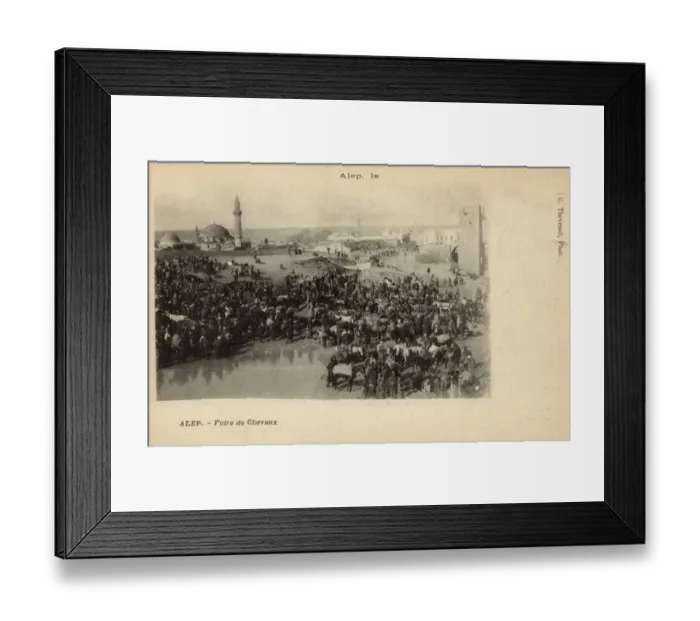 Framed Print : Crowds of people at the Friday Market, Aleppo, Syria Framed Print : Crowds of people at the Friday Market, Aleppo, Syria