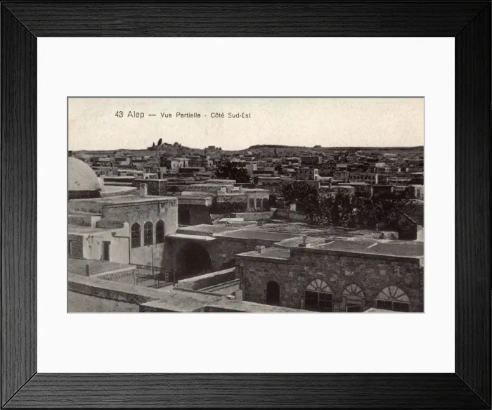 Framed Print : Partial panoramic view of South-eastern Aleppo, Syria Framed Print : Partial panoramic view of South-eastern Aleppo, Syria