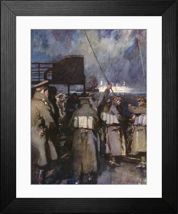 Framed Print : Outward Bound and Homeward Bound, WW1 Framed Print : Outward Bound and Homeward Bound, WW1