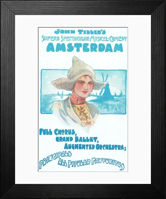 Framed Print : Amsterdam, a ballet by R Sims and C Fletcher Framed Print : Amsterdam, a ballet by R Sims and C Fletcher