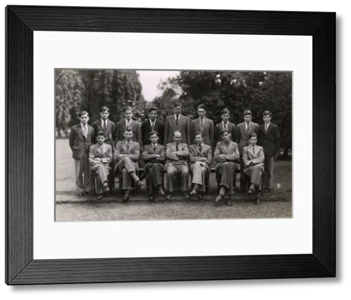Framed Print : Group photo, teacher and pupils at a school Framed Print : Group photo, teacher and pupils at a school