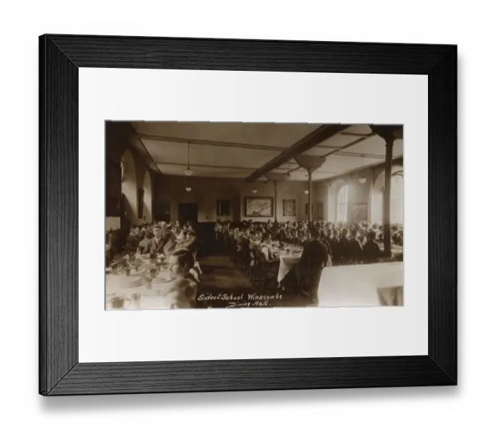 Framed Print : Dining Hall, Sidcot School, Winscombe, Somerset Framed Print : Dining Hall, Sidcot School, Winscombe, Somerset