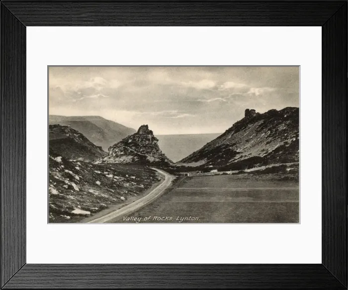 Framed Print : Valley of Rocks, Lynton, Devon Framed Print : Valley of Rocks, Lynton, Devon