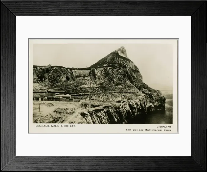 Framed Print : The Rock of Gibraltar - The West side and the Mediterranean Framed Print : The Rock of Gibraltar - The West side and the Mediterranean