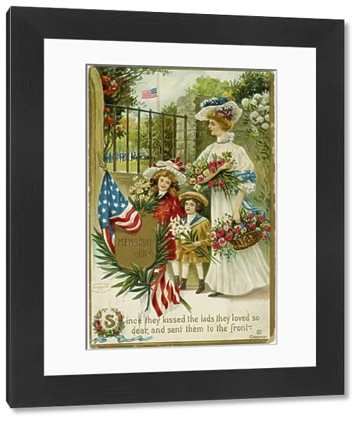 Greetings card to celebrate Memorial Day, USA