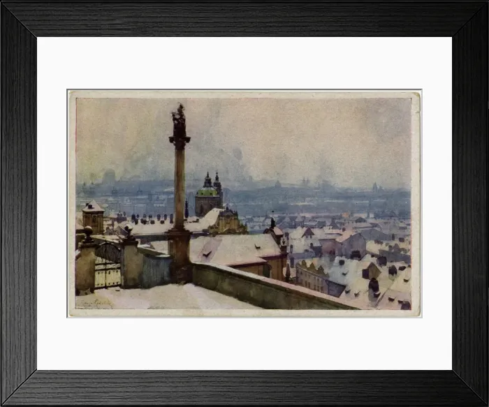 Framed Print : Prague - Czech Republic - View over the rooftops Framed Print : Prague - Czech Republic - View over the rooftops