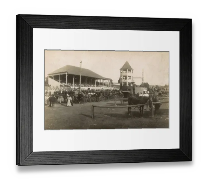 Framed Print : Scene at a major horse racing event, USA Framed Print : Scene at a major horse racing event, USA
