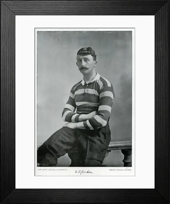 Framed Print : E T Gurdon, England international rugby player Framed Print : E T Gurdon, England international rugby player