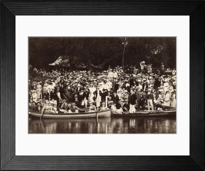Framed Print : Cambridge Boat Club crew and spectators Framed Print : Cambridge Boat Club crew and spectators