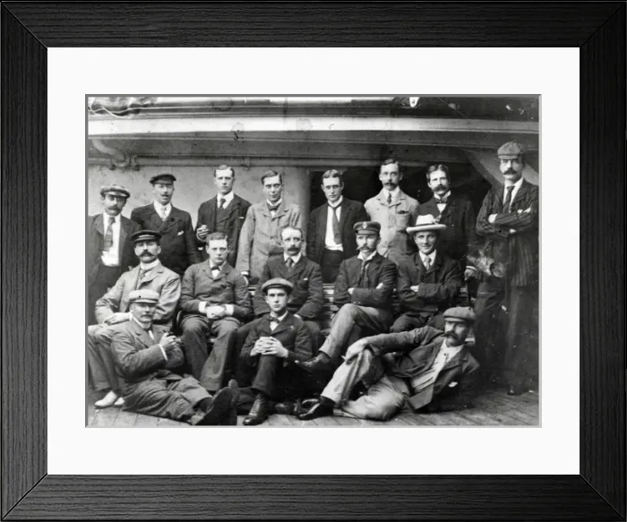 Framed Print : War correspondents returning by ship from the Boer War Framed Print : War correspondents returning by ship from the Boer War