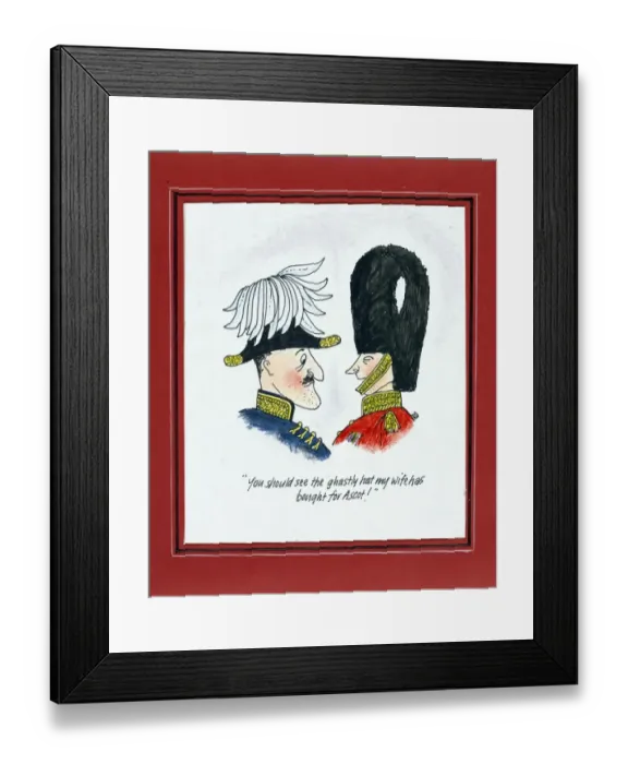 Framed Print : You should see the ghastly hat my wife has bought for Ascot Framed Print : You should see the ghastly hat my wife has bought for Ascot