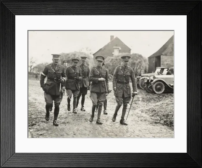 Framed Print : Edward, Prince of Wales - visiting Chateau de Fosteau, Belgi Framed Print : Edward, Prince of Wales - visiting Chateau de Fosteau, Belgi