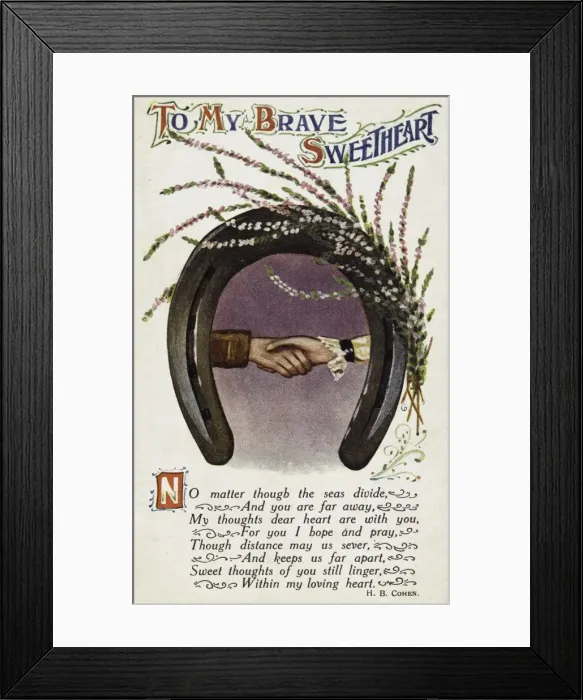 Framed Print : To my brave sweetheart Framed Print : To my brave sweetheart