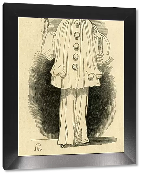 Jean-Gaspard Deburau, mime artist, as Pierrot