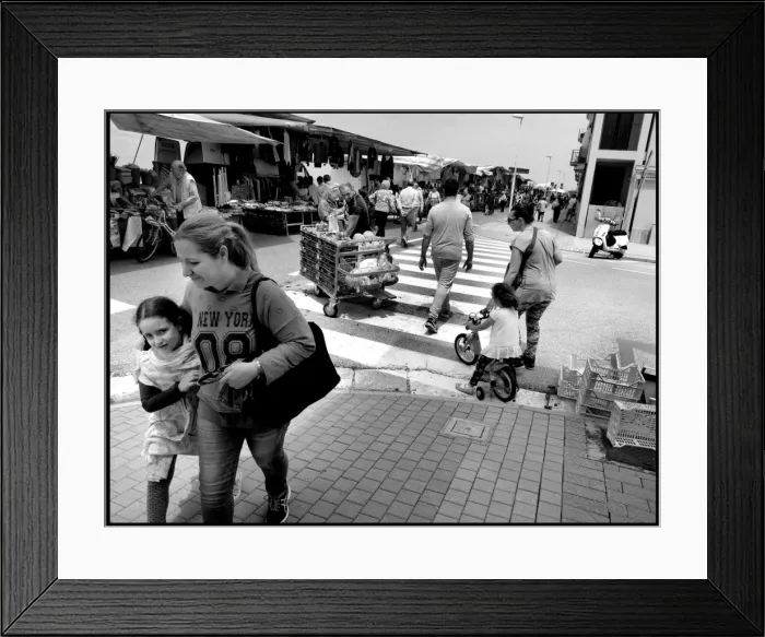 Framed Print : Italian market scene Marina di Pisa Framed Print : Italian market scene Marina di Pisa