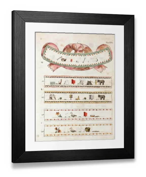 Framed Print : Napoleonic cut-out design decoration: Valentine Framed Print : Napoleonic cut-out design decoration: Valentine