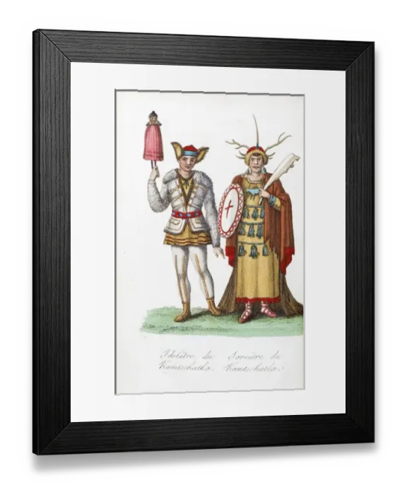 Framed Print : Napoleonic era idolator and sorcerer from Kamchatka Framed Print : Napoleonic era idolator and sorcerer from Kamchatka