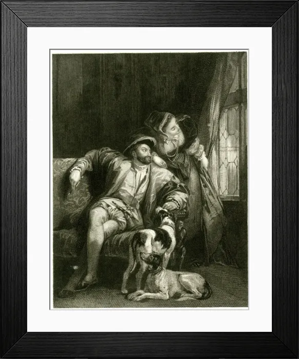Framed Print : Francois I and Marguerite of Navarre Framed Print : Francois I and Marguerite of Navarre